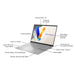 EAN 4711387551738 - ASUS Vivobook S14 OLED M5406NA-QD082W AMD Ryzen™ 5 35,6 cm (14") LPDDR5x-SDRAM Wi-Fi 6E (802.11ax) imagen 4