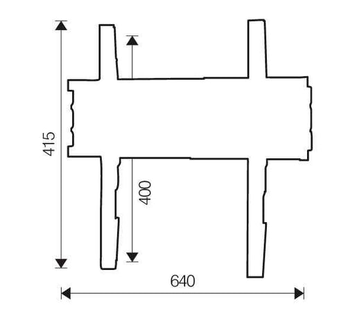 EAN 8016677061444 - ITB OM06144 soporte para TV 165,1 cm (65") Negro imagen 2