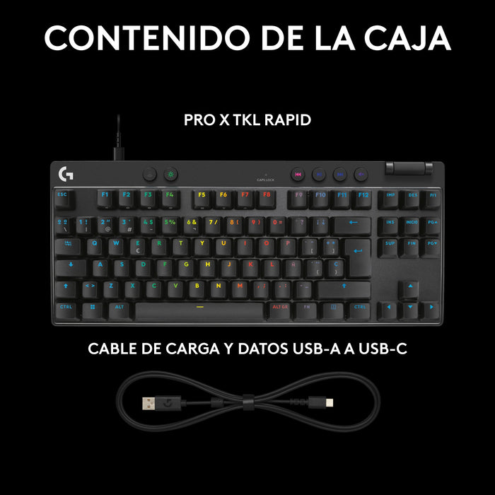 EAN 5099206126480 - Logitech G PRO X TKL Rapid teclado Juego USB QWERTY Internacional de EE.UU. Negro imagen 13