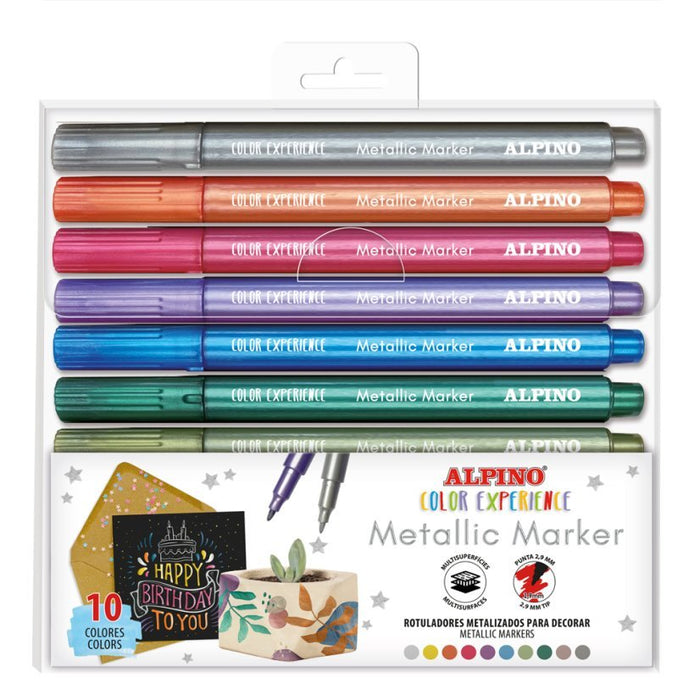 EAN 8413240614203 - Alpino AR001086 marcador 10 pieza(s) Colores surtidos imagen 2