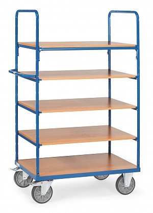 Fetra 8341 Etagenwagen Acero Pulverbeschichtet Traglast Max. 500 Kg Brillantblau