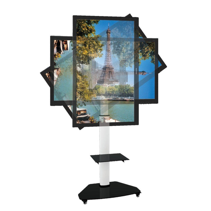 Techly Ica-Tr3wh Soporte Para Pantalla De Señalización 177,8 Cm (70") Blanco