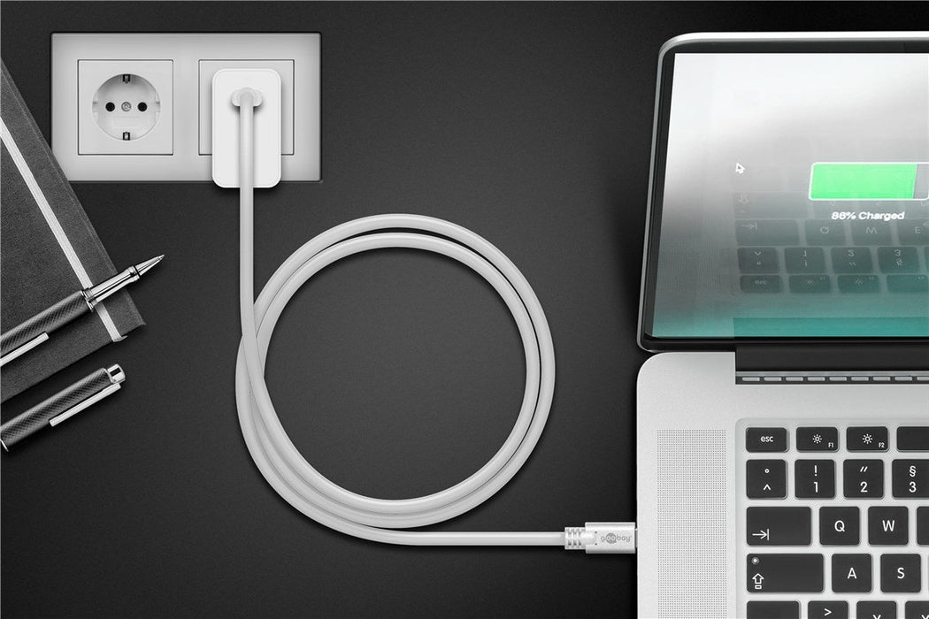 EAN 4040849671944 - Goobay 67194 cable USB USB 3.2 Gen 2 (3.1 Gen 2) 1 m USB C Blanco imagen 3