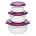 EAN 4009049301754 - EMSA 508455 recipiente de almacenar comida Alrededor Establecer Blackberry, Blanco 3 pieza(s) imagen 1