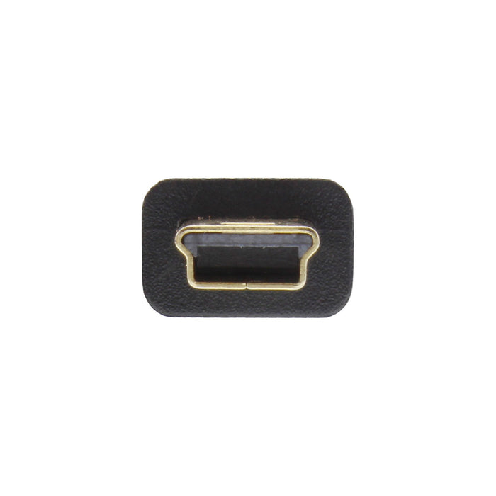 Inline Usb 2.0 Flat Cable Usb A Macho A Mini-B Macho 5 Pines Negro / Dorado 0,3 M