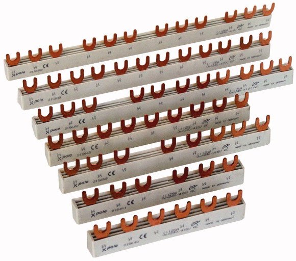 Eaton Evg-3phas 6modul 215640 Phasenschiene 3ph. 10qmm Gabel 6te
