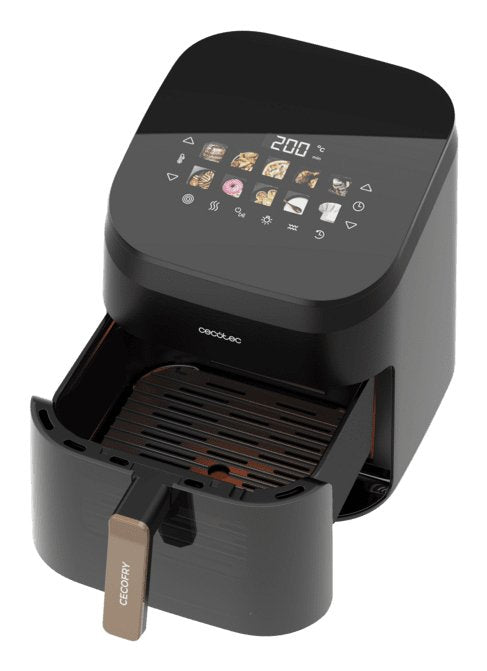 Freidora De Aire Cecotec Cecofry&Grill Smokin' 6500 Sencillo 6,5 L Independiente 2200 W  Negro, Marrón