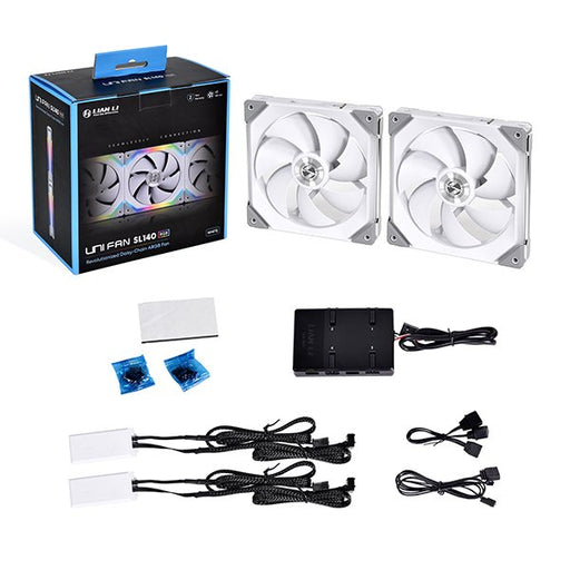 EAN 4718466009715 - Lian Li Uni Fan SL140 Carcasa del ordenador Ventilador 14 cm Blanco 2 pieza(s) imagen 2
