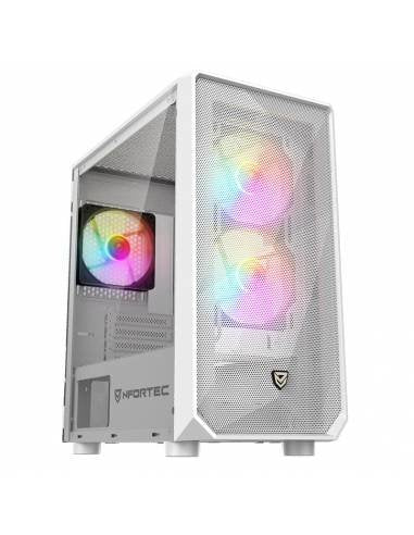EAN 8435443721342 - Nfortec NF-CS-DYS-W carcasa de ordenador Torre Blanco imagen 1
