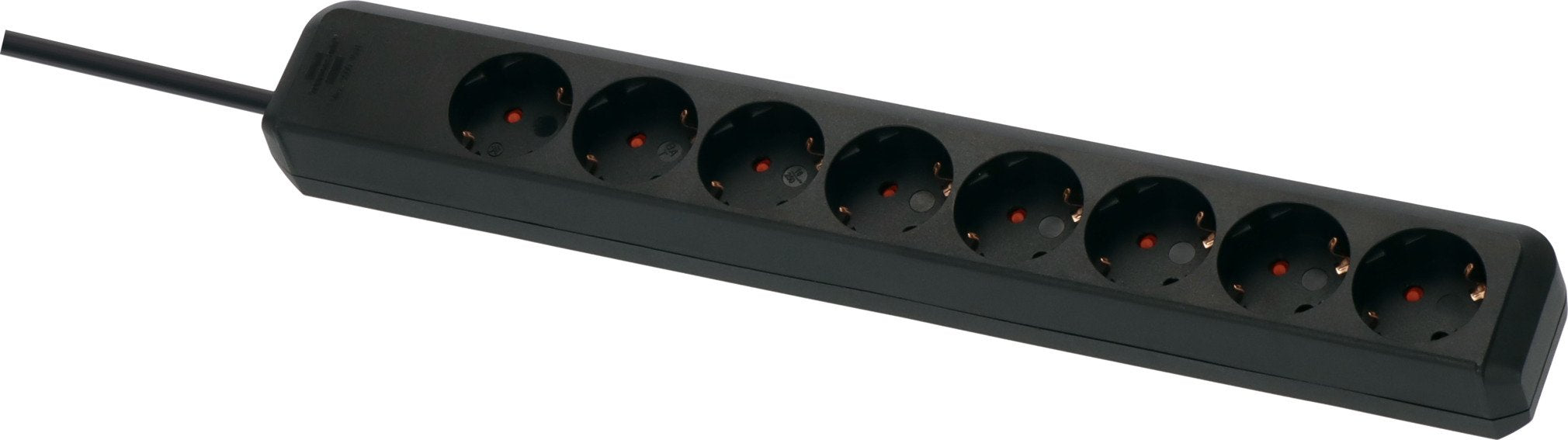 Brennenstuhl Eco-Line Regleta De Enchufes 8-Vías Negro 5m H05