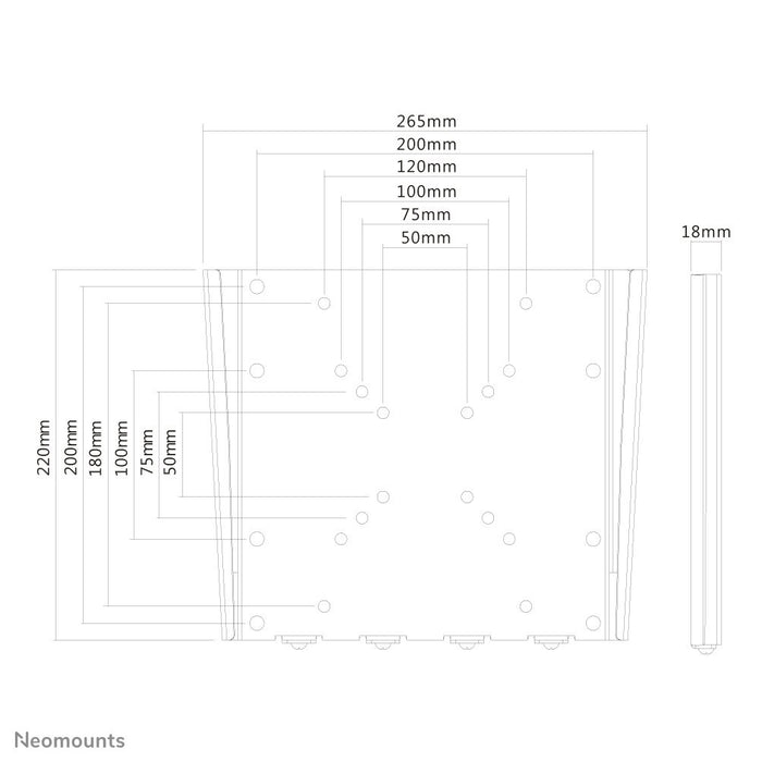 EAN 8717371446451 - Neomounts FPMA-W110BLACK soporte para TV 101,6 cm (40") Negro imagen 9