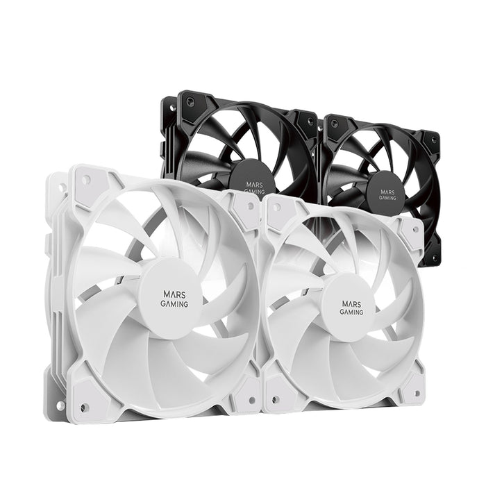 EAN 8435693102786 - Mars Gaming MFPROX2W sistema de refrigeración para ordenador Carcasa del ordenador Ventilador 12 cm 2 pie imagen 3
