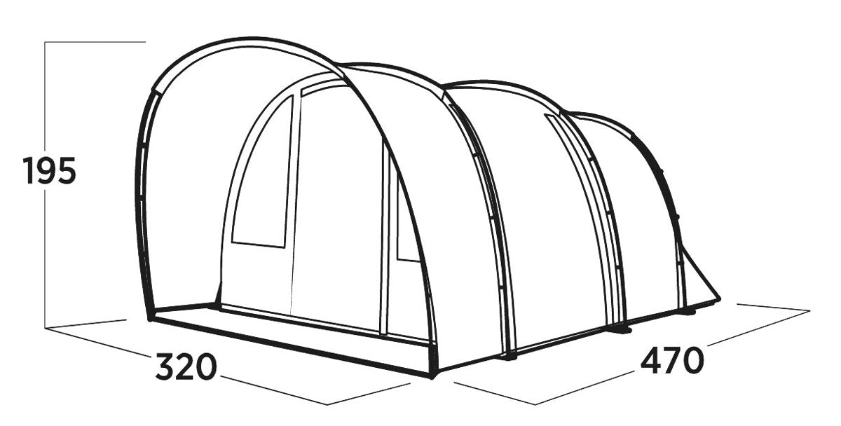 EAN 5709388144751 - Easy Camp Skarvan 5 Azul Tienda tipo túnel imagen 5