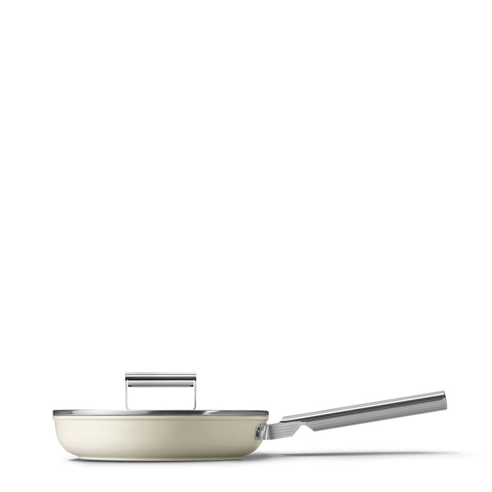 Smeg Fpf2002crm Bratpfanne, 20 Cm, Keramik, Edelstahlgriff, Mattcreme
