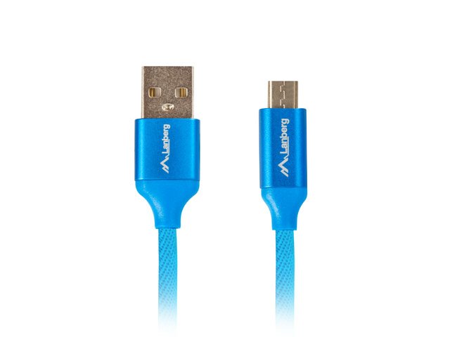 EAN 5901969416466 - Lanberg CA-USBM-20CU-0018-BL cable USB USB 2.0 1,8 m Micro-USB A USB A Azul imagen 1