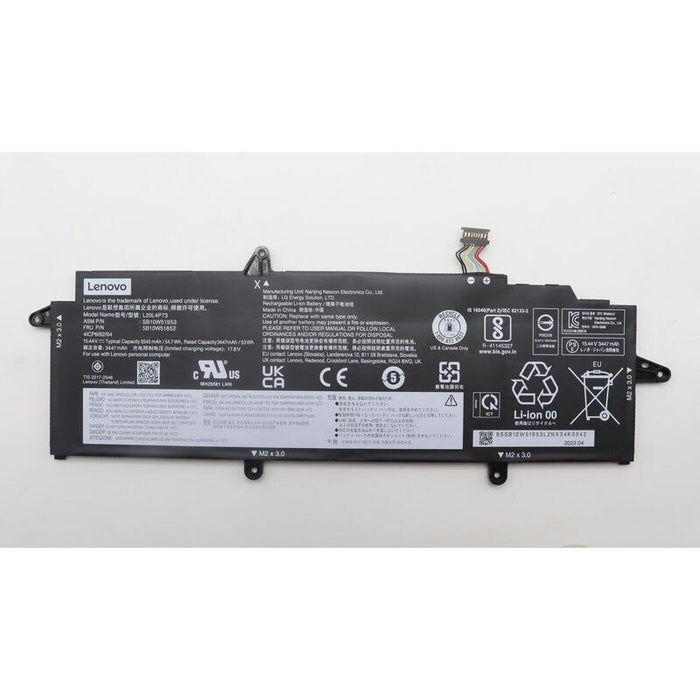 4-Cell Internal Lithium-Ion  Battery, 54.7wh Capacity