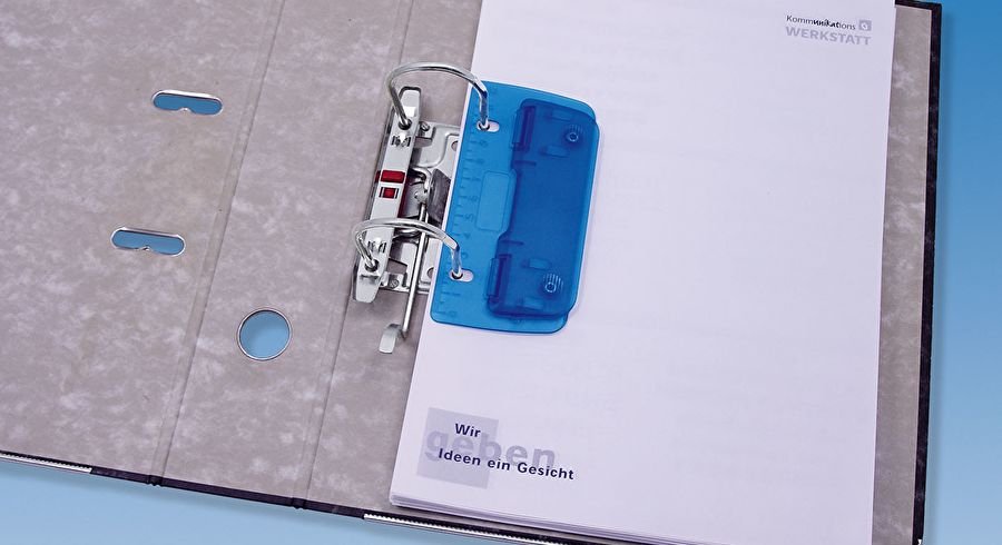 Wedo Taschenlocher Eisblau