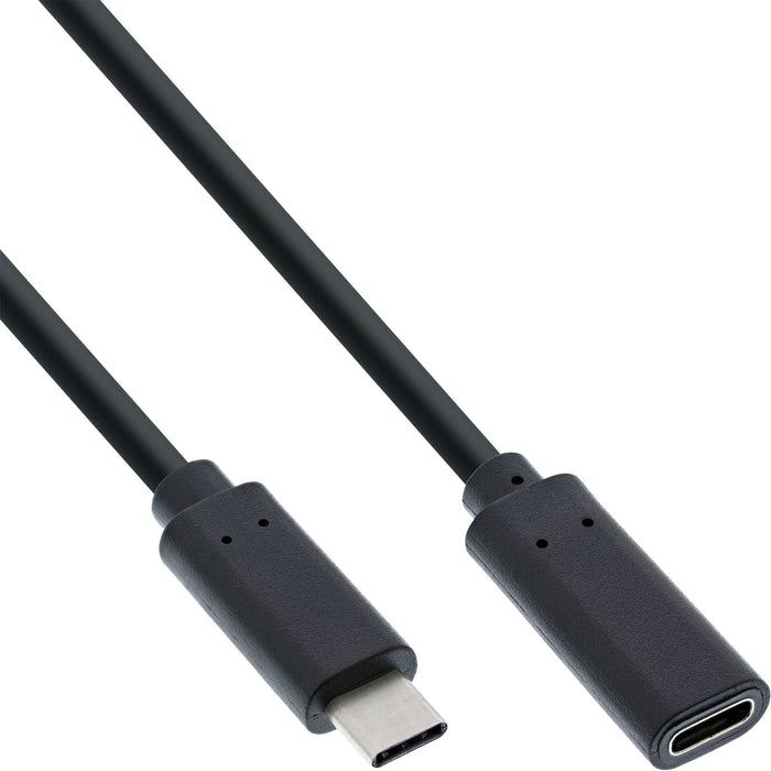 Cable Usb 3.2 Inline, Tipo C Macho/Hembra, Negro, 2 M