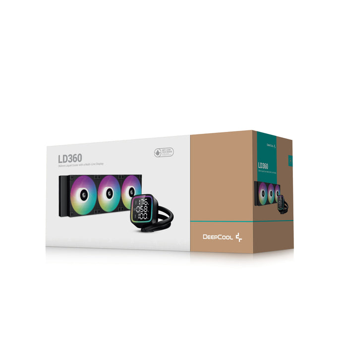 EAN 6933412728726 - DeepCool LD360 Procesador Sistema de refrigeración líquida todo en uno 12 cm Negro 1 pieza(s) imagen 6