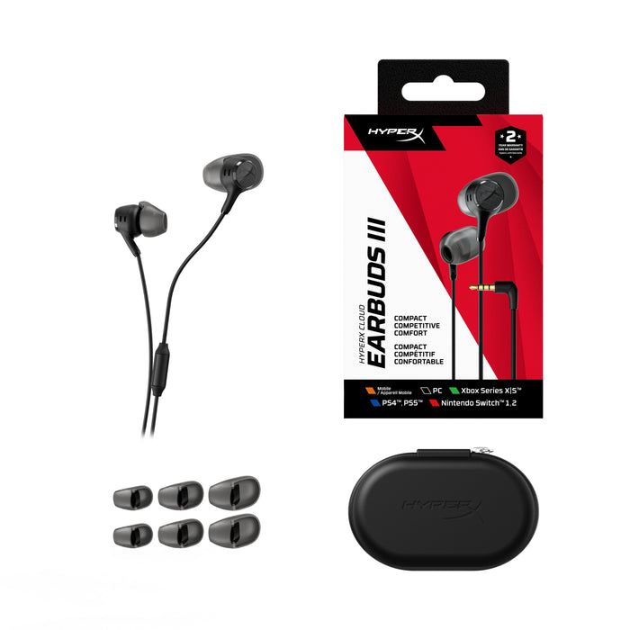 EAN 0199251353185 - HyperX Cloud Earbuds III Black imagen 6