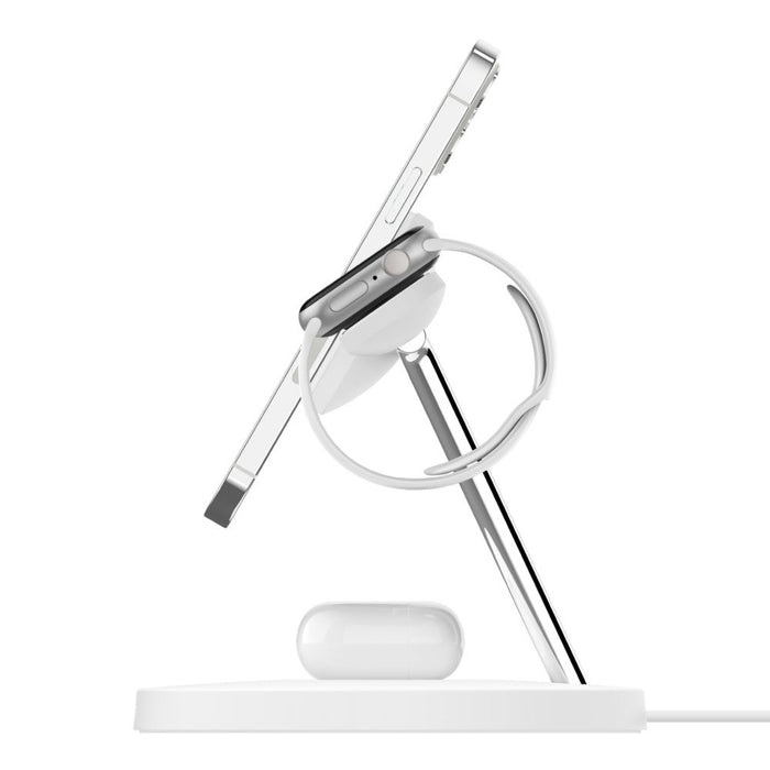 EAN 0745883836628 - Belkin WIZ017vfWH Auriculares, Smartphone, Reloj inteligente Blanco Corriente alterna Cargador inalámbric imagen 5