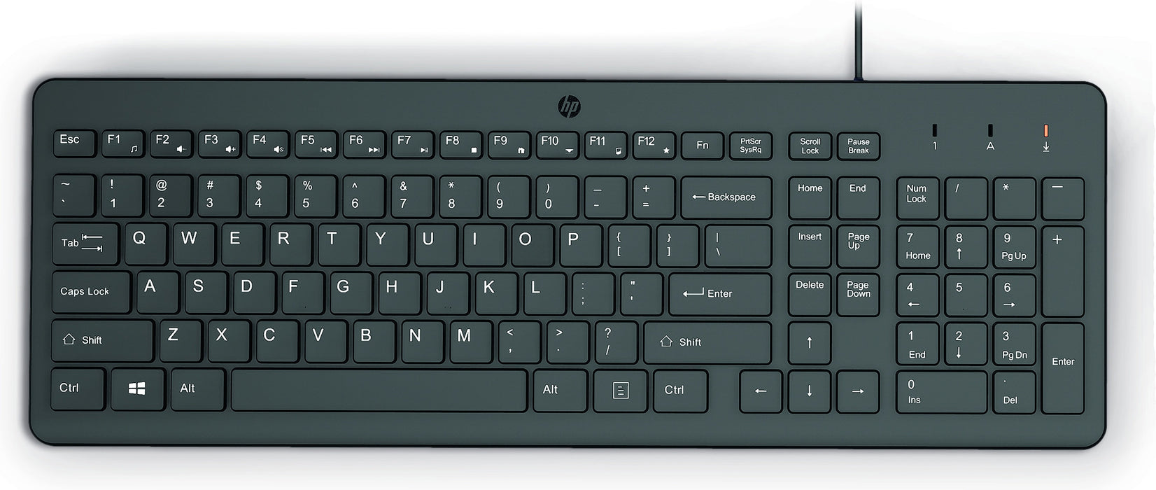 EAN 0196548244461 - HP 150 USB-A Wired Keyboard teclado Universal Negro imagen 1