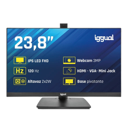 EAN 8435364320020 - iggual ML24WC pantalla para PC 60,5 cm (23.8") 1920 x 1080 Pixeles Full HD LED Negro imagen 1