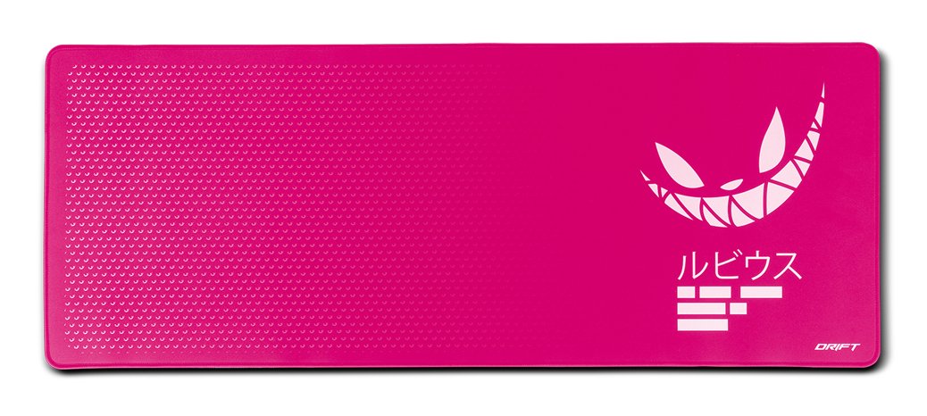 Alfombrilla Gaming Drift Edicion Especial El Rubius Rosa Xl 900 X 350 X 3 Mm