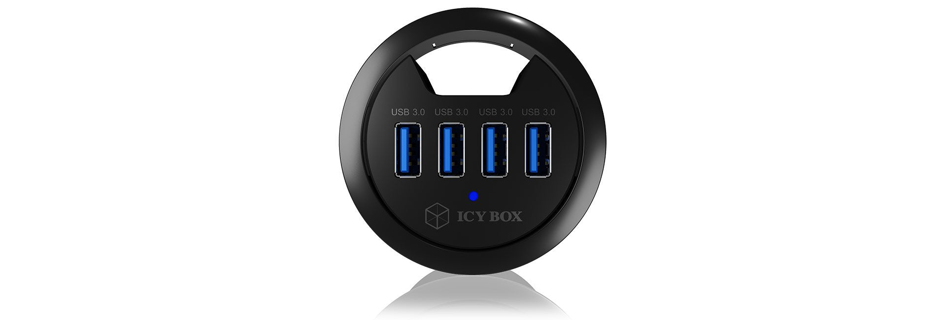 EAN 4250078164760 - ICY BOX IB-HUB1403 USB 3.2 Gen 1 (3.1 Gen 1) Type-A 5000 Mbit/s Negro imagen 3