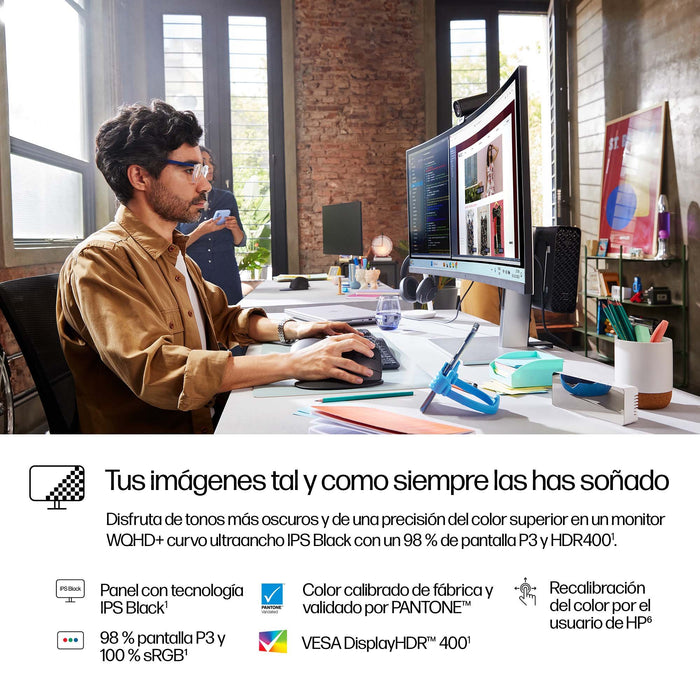 EAN 0197497776584 - HP Series 7 Pro 37.5 inch WQHD+ Thunderbolt 4 Monitor - 738pu pantalla para PC 95,2 cm (37.5") 3840 x 160 imagen 10