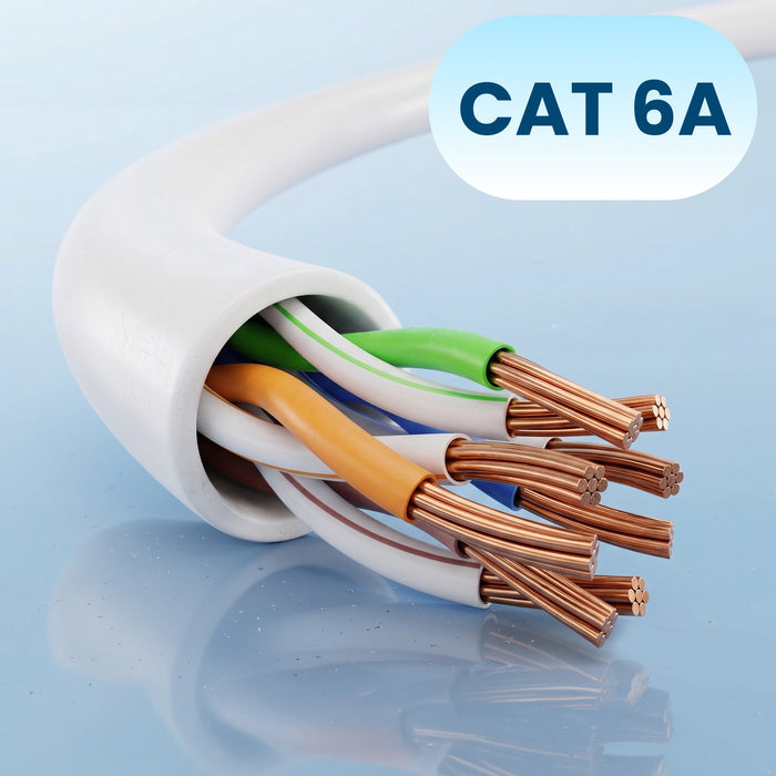 EAN 5906168639012 - Extralink Kat.6A U/FTP 10m 1Gbps Biały | Patchcord LAN | Miedź Kabel sieciowy skrętka, łamana końcówka (E imagen 9