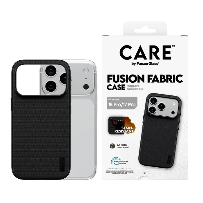 Panzerglass Care Fusion Fabric Case Negro W. Magsafe Iphone 18 Pro/ 17 Pro