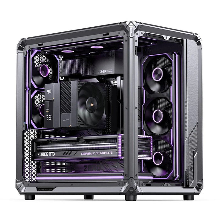 Caja Atx Jonsbo X400 Pro Cristal Templado Curvo Gris