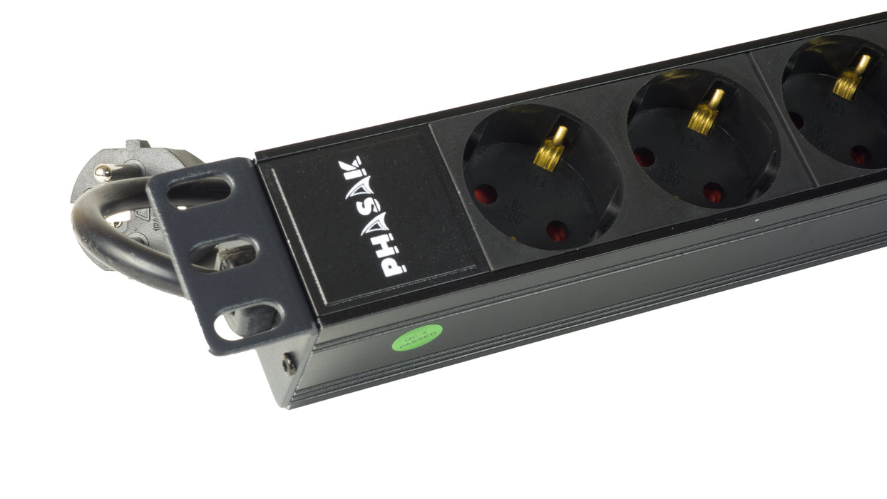 EAN 5605922024810 - Phasak BNS 3518 limitador de tensión Negro 8 salidas AC 1,5 m imagen 10