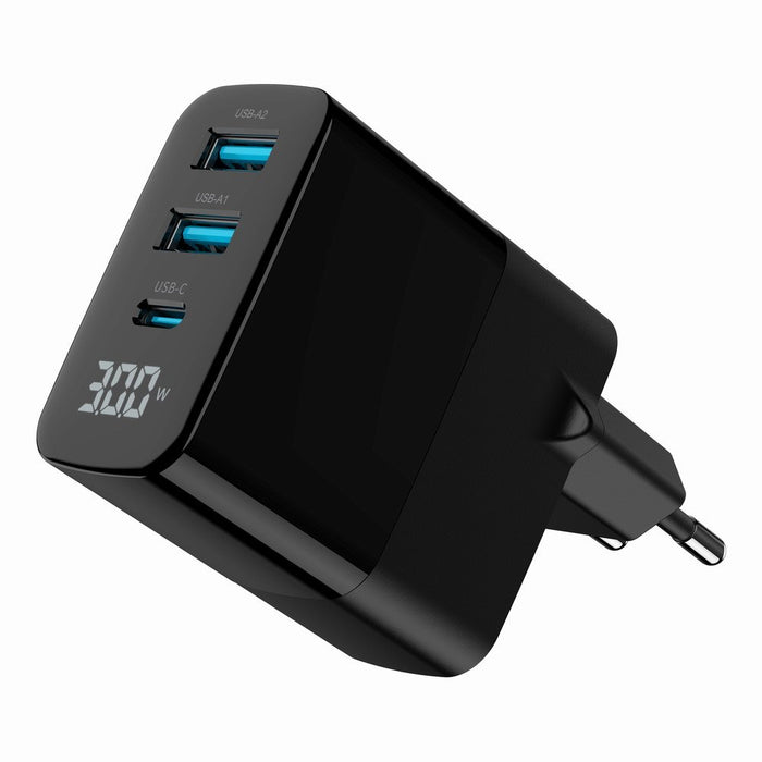 EAN 8716309129626 - Gembird TA-UC-PDQC30LCD-BK-02 cargador de dispositivo móvil Universal Negro Corriente alterna Carga rápid imagen 3