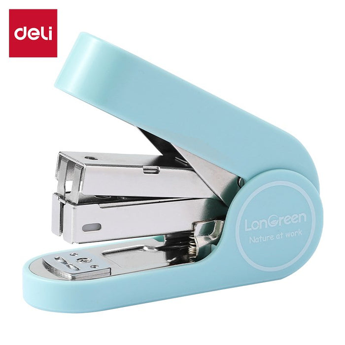 Grapadora  Deli Longreen Easy 25 Blatt Azul Claro