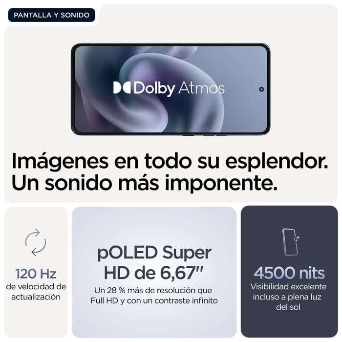 EAN 0840023297465 - Motorola moto g86 power 5G 16,9 cm (6.67") SIM doble Android 15 USB Tipo C 8 GB 512 GB 6720 mAh Azul imagen 24