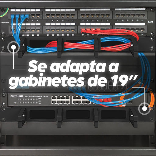 EAN 0766623711074 - Intellinet 711074 accesorio de bastidor Panel de gestión de cables imagen 2