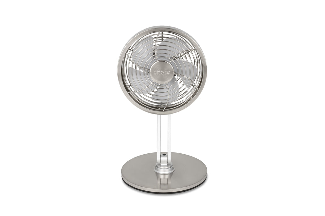 EAN 4011689867057 - Unold 86705 Akku-Tischventilator STEEL FLEX Cromo 14 cm imagen 2