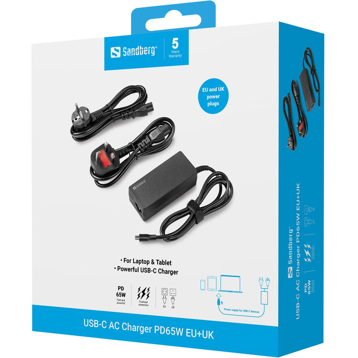 Usb-C Ac Charger Pd65w Eu+Uk