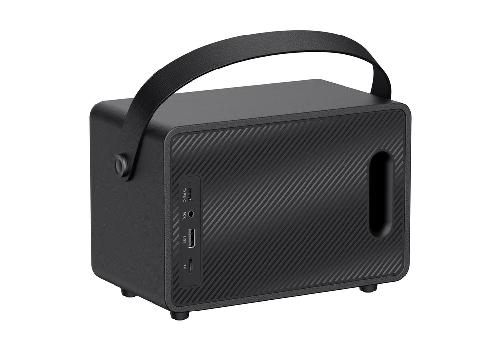 Altavoz  Havit Bluetooth Retro, Sk907bt, 30 W, Batería 25 Horas, Tws, Usb/Tf/Aux, 198 X 127.5 X 148 Mm