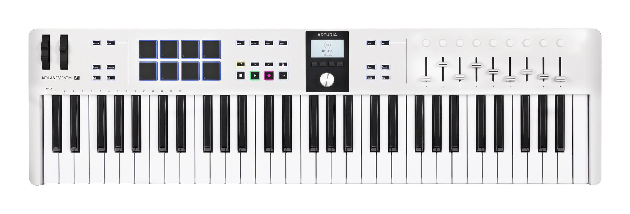 EAN 3760033532110 - Arturia KeyLab Essential 61 mk3 teclado MIDI 61 llaves USB Negro, Blanco imagen 1