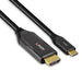 EAN 4002888433693 - Lindy 43369 adaptador de cable de vídeo 3 m USB Tipo C HDMI tipo A (Estándar) Negro imagen 3