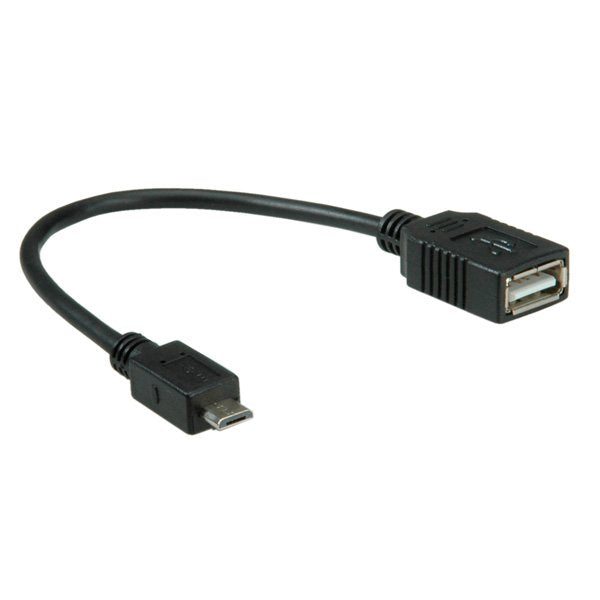 Value Usb 2.0 Cable Usb 2.0 Typ Micro B - Typ A Bu Otg 0,15m