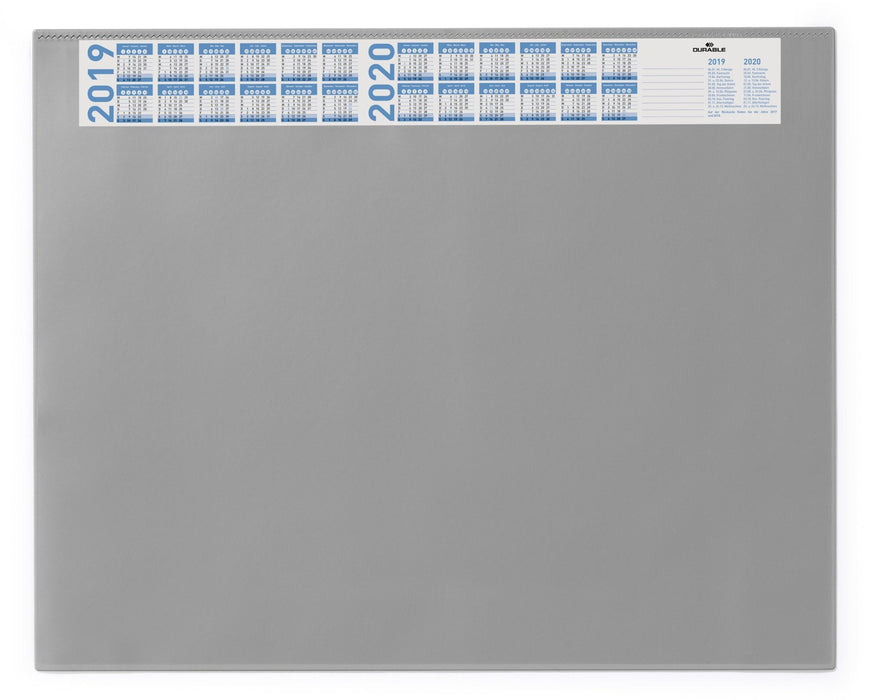 Schreibunterlage Vollsichtpl Kalender 65x52cm Gris
