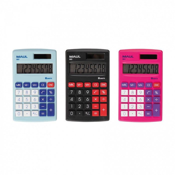 Calculadora De Bolsillo M8 Azul Claro