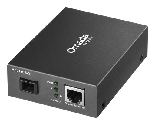 EAN 1210002601115 - TP-Link Omada MC212CS-2 convertidor de medio 1000 Mbit/s 1550 nm Monomodo Negro imagen 1