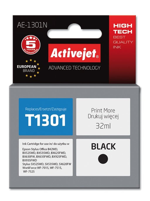 EAN 5901452158651 - Activejet AE-1301N cartucho de tinta 1 pieza(s) Compatible Alto rendimiento (XL) Negro imagen 1