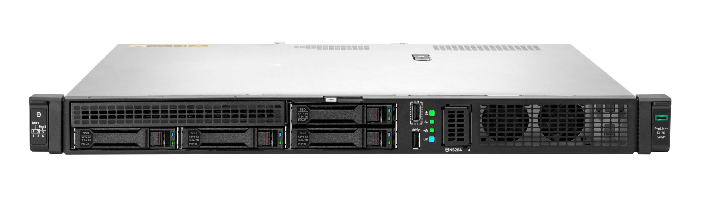 Servidor Hpe Proliant Dl20 Gen11 Se Puede Montar En Bastidor 1u 1 Vía 1 X Xeon 6333p / Hasta 5.2 Ghz Ram 32 Gb Sata/Sas/Nvme Hot-Swap 2.5" Bahía(S) Ssd 2 X 480 Gb Matrox G200 Gigabit Ethernet Sin So Monitor: Ninguno Smart Choice