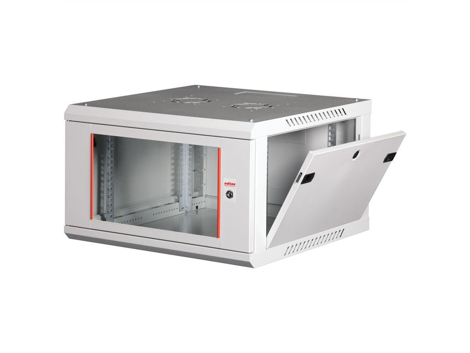 Roline 19-Zoll Wandgehuse Basic Plus 6he, 600x600 Bxt Grau